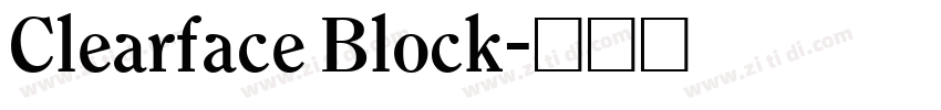 Clearface Block字体转换